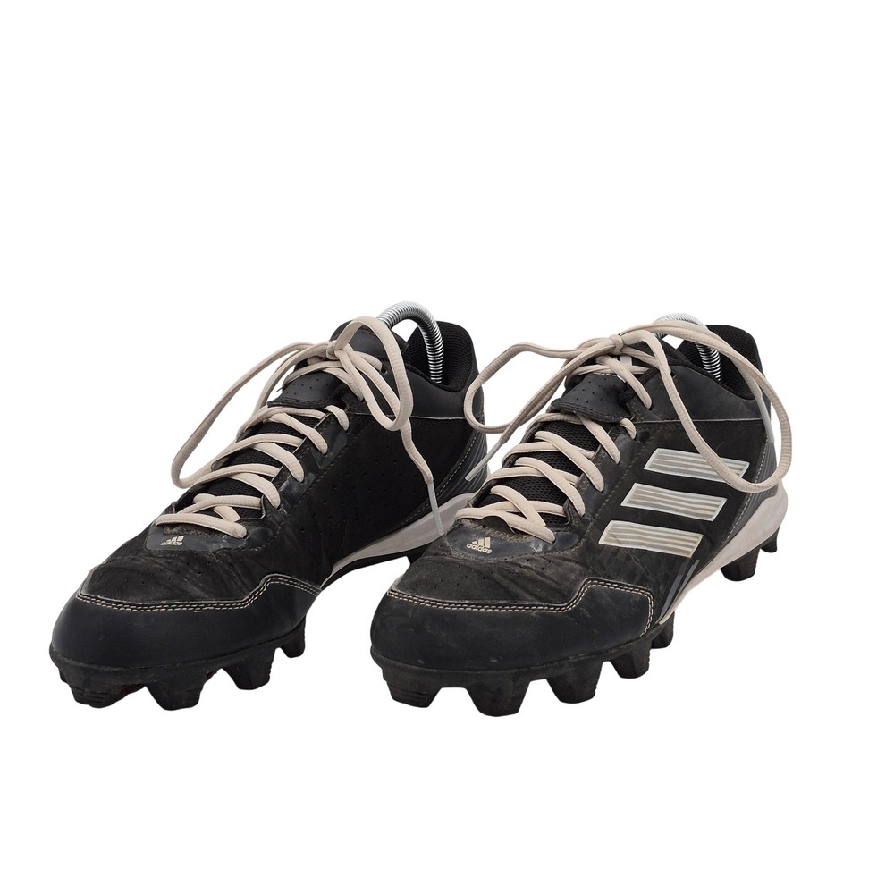 Adidas Baseball Cleats Shoes Mens Size 9 Black Low Top Molded Spikes G67489
